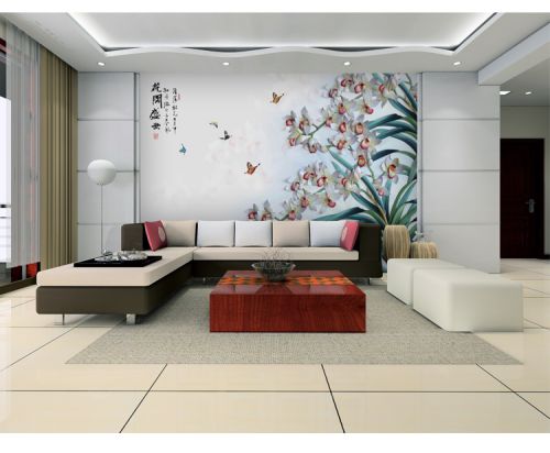 Affiche murale géante LIANGCHAO - papier peint en soie Ref 2460604