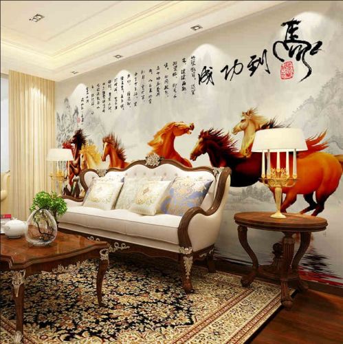 Affiche murale géante LIANGCHAO néoclassiques - papier peint en soie Ref 2460646
