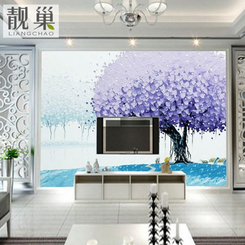Affiche murale géante LIANGCHAO simple moderne - papier peint en soie Ref 2460651