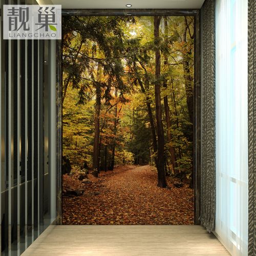 Affiche murale géante LIANGCHAO campagne - papier peint en soie Ref 2460652