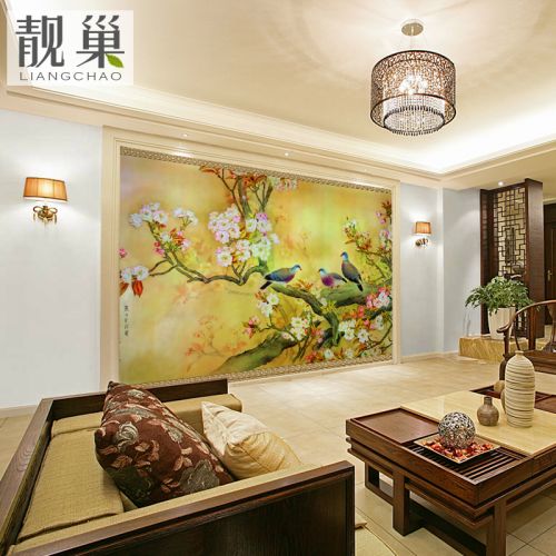 Affiche murale géante LIANGCHAO néoclassiques - papier peint en soie Ref 2460657