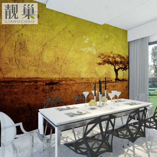 Affiche murale géante LIANGCHAO campagne - papier peint en soie Ref 2460698
