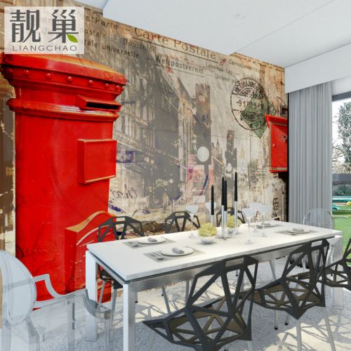Affiche murale géante LIANGCHAO nostalgie rétro - papier peint en soie Ref 2460700
