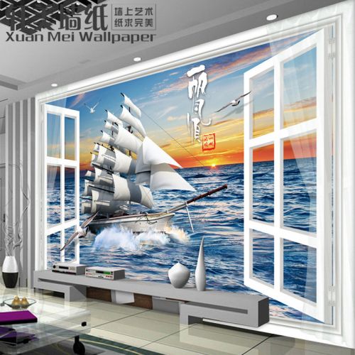 Affiche murale géante XUAN MEI simple moderne - papier peint en soie Ref 2460832