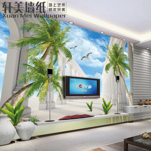 Affiche murale géante XUAN MEI simple moderne - papier peint en soie Ref 2461090