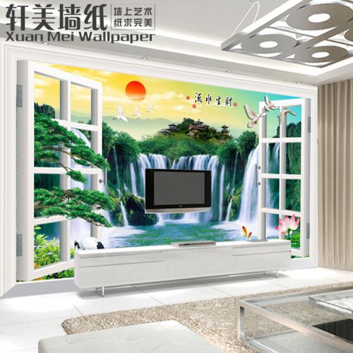 Affiche murale géante XUAN MEI simple moderne - papier peint en soie Ref 2461101