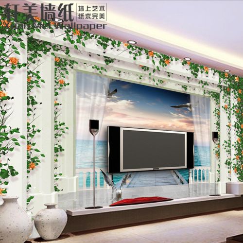 Affiche murale géante XUAN MEI simple moderne - papier peint en soie Ref 2461105