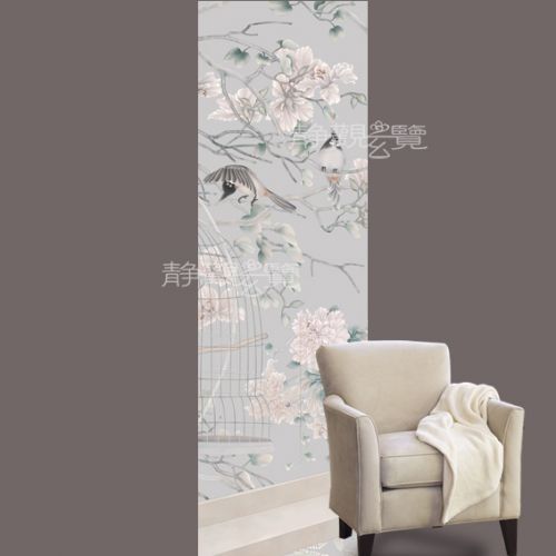 Affiche murale géante moderne chinois - papier peint en soie Ref 2461184