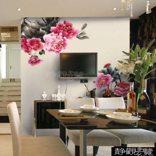 Affiche murale géante moderne chinois - papier peint en soie Ref 2461257