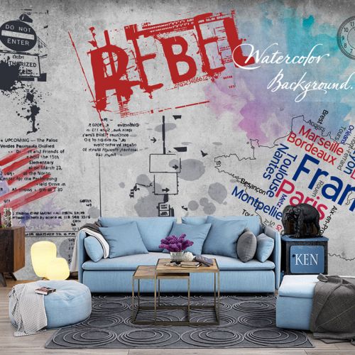 Affiche murale géante nostalgie rétro - Ref 2461457