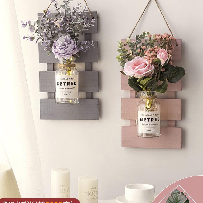 Article deco en Bois+Verre+Imitation Fleur - Ref 3449219