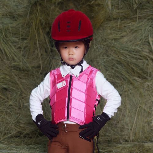 Article équitation pour enfant BASLONG en particules antidérapantes - Ref 1378592