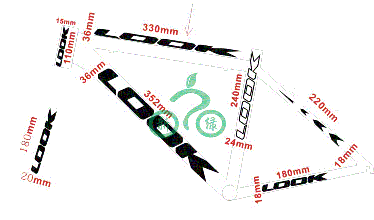 Autocollant pour vélo - Ref 2277963