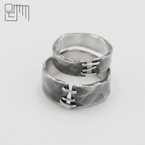 Bague mixte Argentée - Ref 3087202