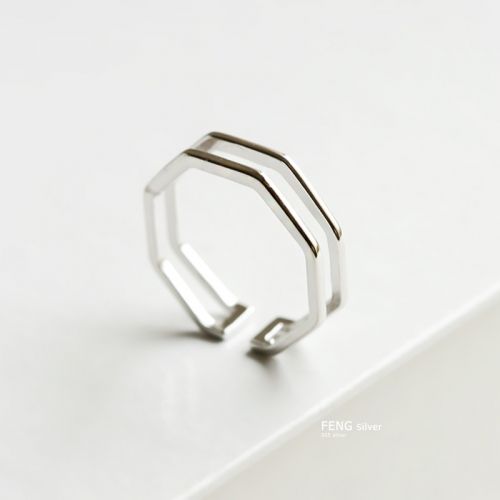 Bague mixte Argentée - Ref 3088468