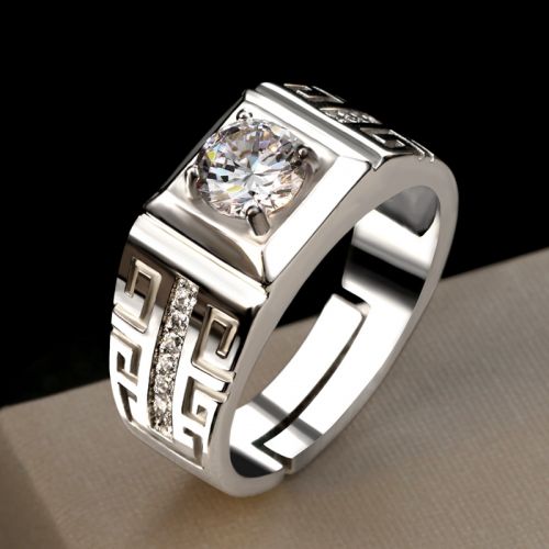 Bague Homme Argentée - Ref 3089120