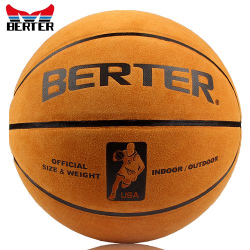 Ballon de basket BERTER en cuir véritable - Ref 1985825