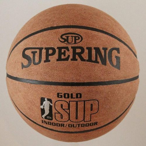 Ballon de basket SUPERING en cuir véritable - Ref 1986583