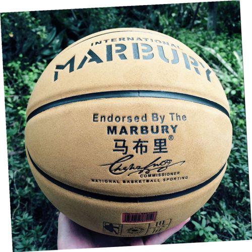Ballon de basket en cuir véritable - Ref 1986952