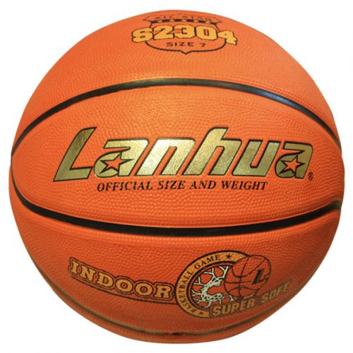 Ballon de basket LANHUA en caoutchouc - Ref 1987261