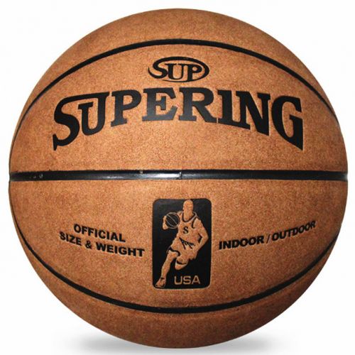 Ballon de basket en cuir véritable - Ref 1987441