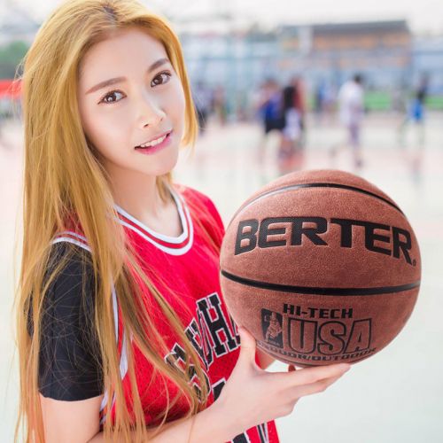 Ballon de basket BERTER en cuir véritable - Ref 1989230