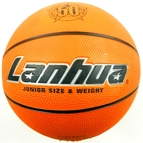 Ballon de basket LANHUA en caoutchouc - Ref 1989566
