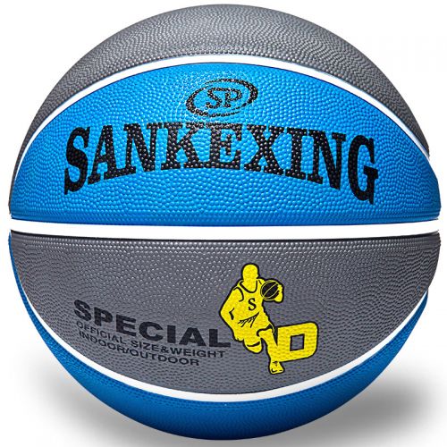 Ballon de basket SANKEXING en caoutchouc - Ref 1990506
