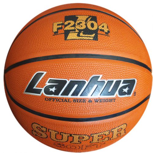 Ballon de basket LANHUA en caoutchouc - Ref 1990689