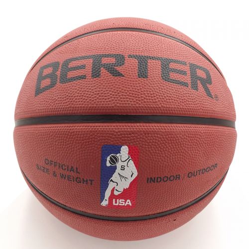 Ballon de basket BERTER en caoutchouc - Ref 1991013