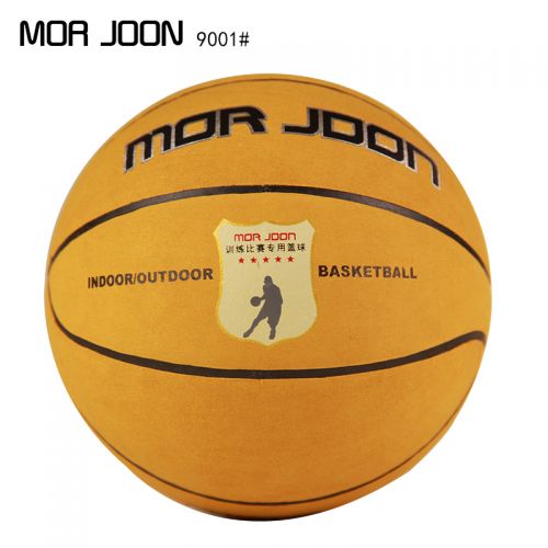 Ballon de basket MOR JOON en cuir véritable - Ref 1991116