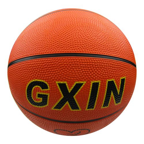 Ballon de basket LANHUA en caoutchouc - Ref 1991516