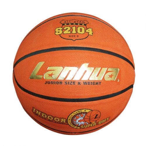Ballon de basket LANHUA en caoutchouc - Ref 1991821