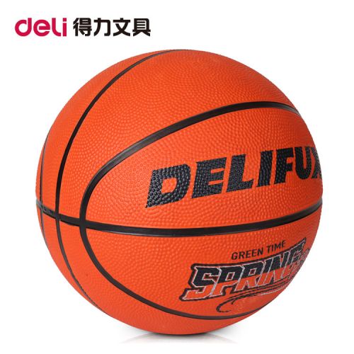 Ballon de basket DELI en caoutchouc - Ref 1991900