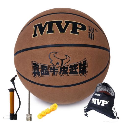 Ballon de basket en cuir véritable - Ref 1991930