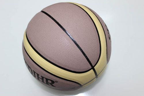 Ballon de basket SPATDJHR en cuir véritable - Ref 1992003