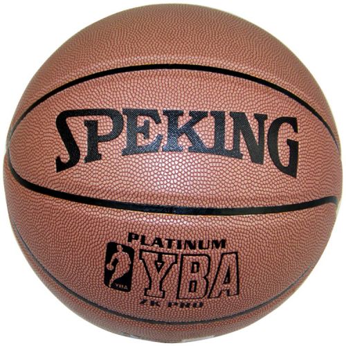 Ballon de basket SPEKING en cuir véritable - Ref 1992149