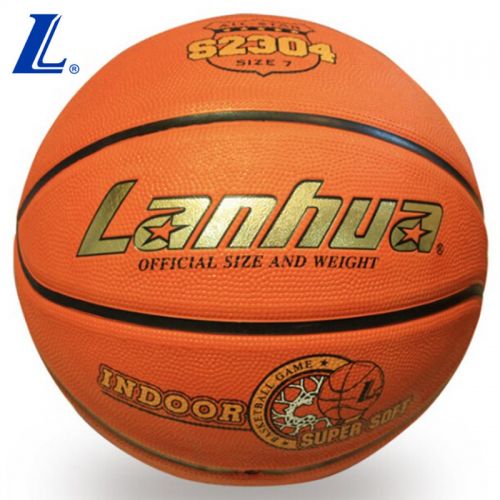 Ballon de basket LANHUA en caoutchouc - Ref 1992334