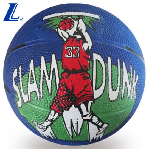 Ballon de basket LANHUA en caoutchouc - Ref 1992364