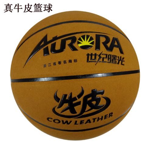 Ballon de basket FURRA en cuir véritable - Ref 1992624