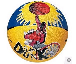 Ballon de basket en caoutchouc - Ref 1993441