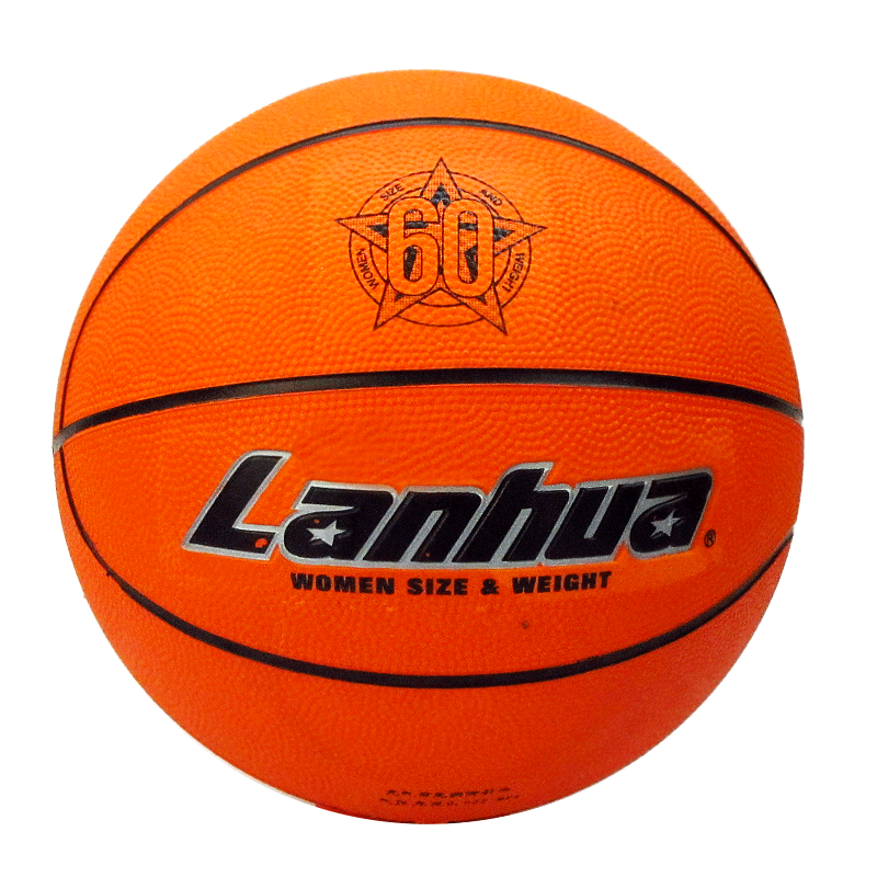 Ballon de basket LANHUA en caoutchouc - Ref 2001445