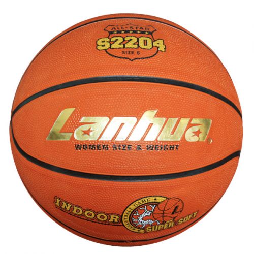 Ballon de basket LANHUA en caoutchouc - Ref 2001448