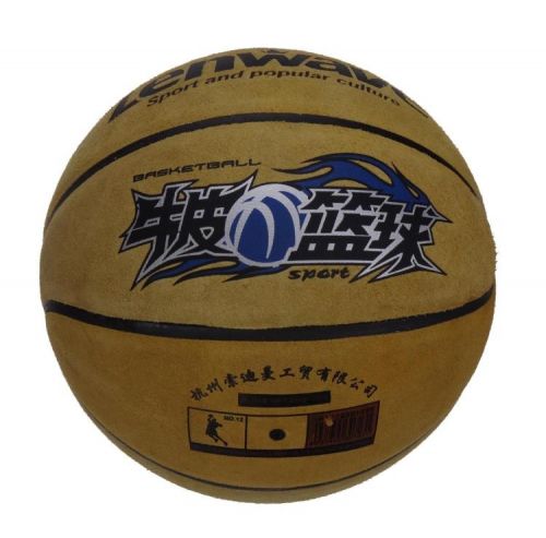 Ballon de basket en cuir véritable - Ref 2001557
