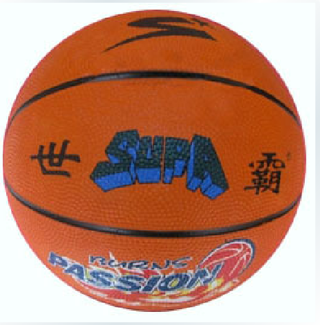 Ballon de basket en caoutchouc - Ref 2002086