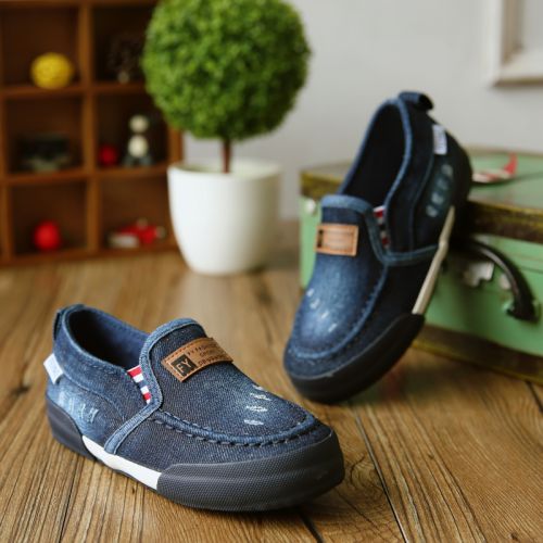 Baskets enfants en toile pour printemps - semelle plastique Ref 1003088