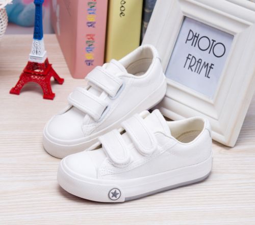 Baskets enfants en toile pour printemps - semelle caoutchouc Ref 1003104