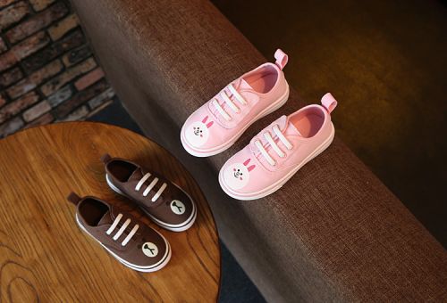 Baskets enfants en toile pour printemps - semelle caoutchouc naturel Ref 1003120