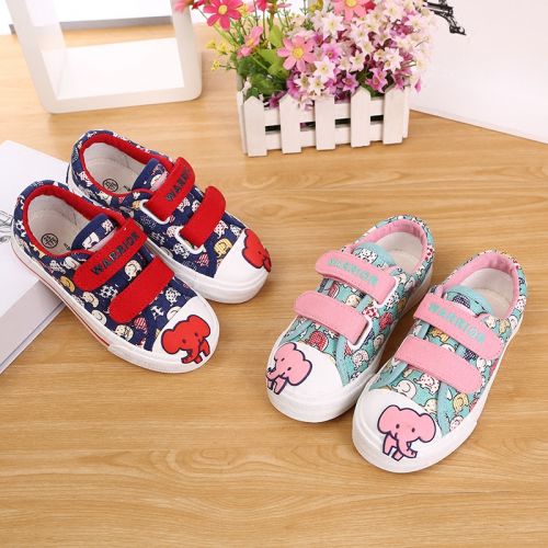 Baskets enfants en toile WARRIOR pour printemps - semelle caoutchouc Ref 1003316