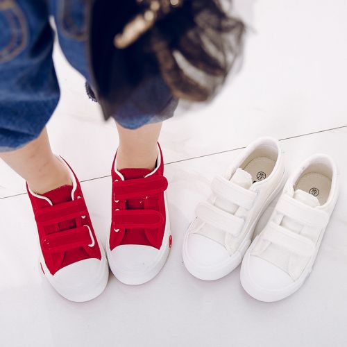 Baskets enfants en toile pour printemps - semelle vulcanisation Ref 1003983